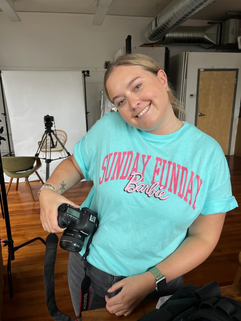 portrait photography session at studio in Dedham, Massachusetts