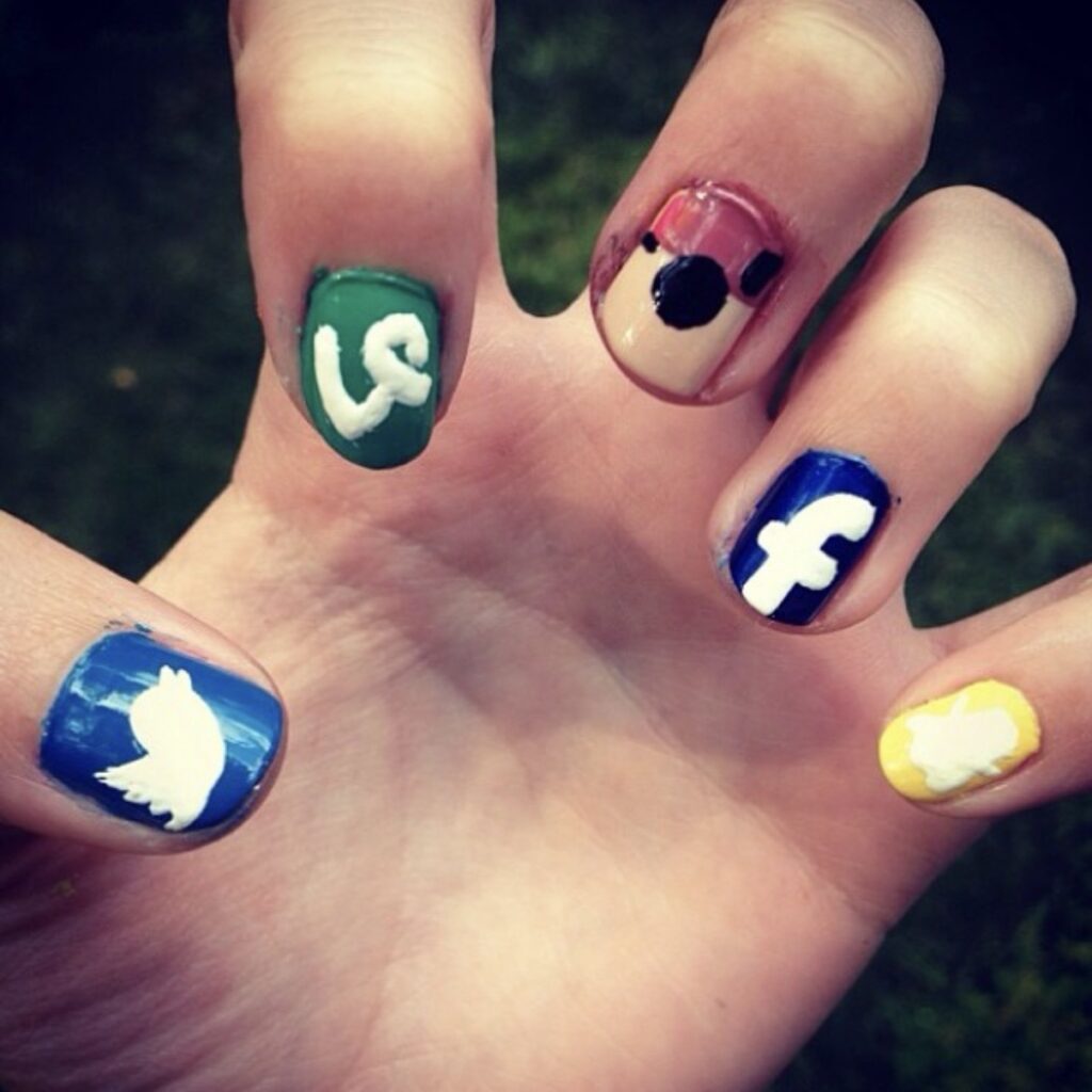 social media nail art by Emma Lula Creative