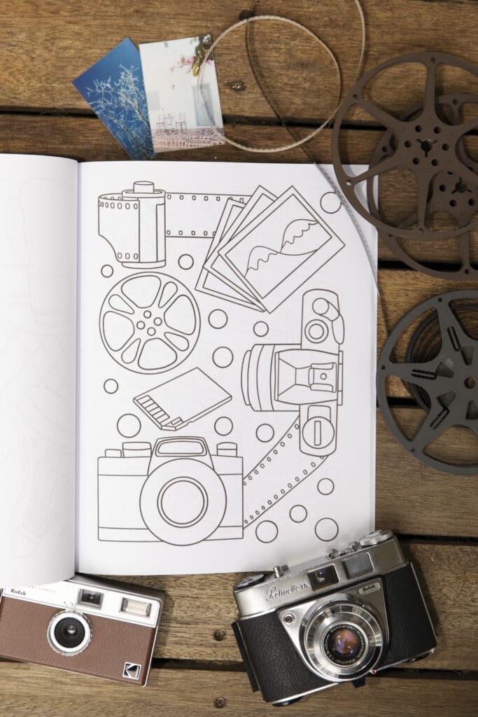 Hobbies coloring book.