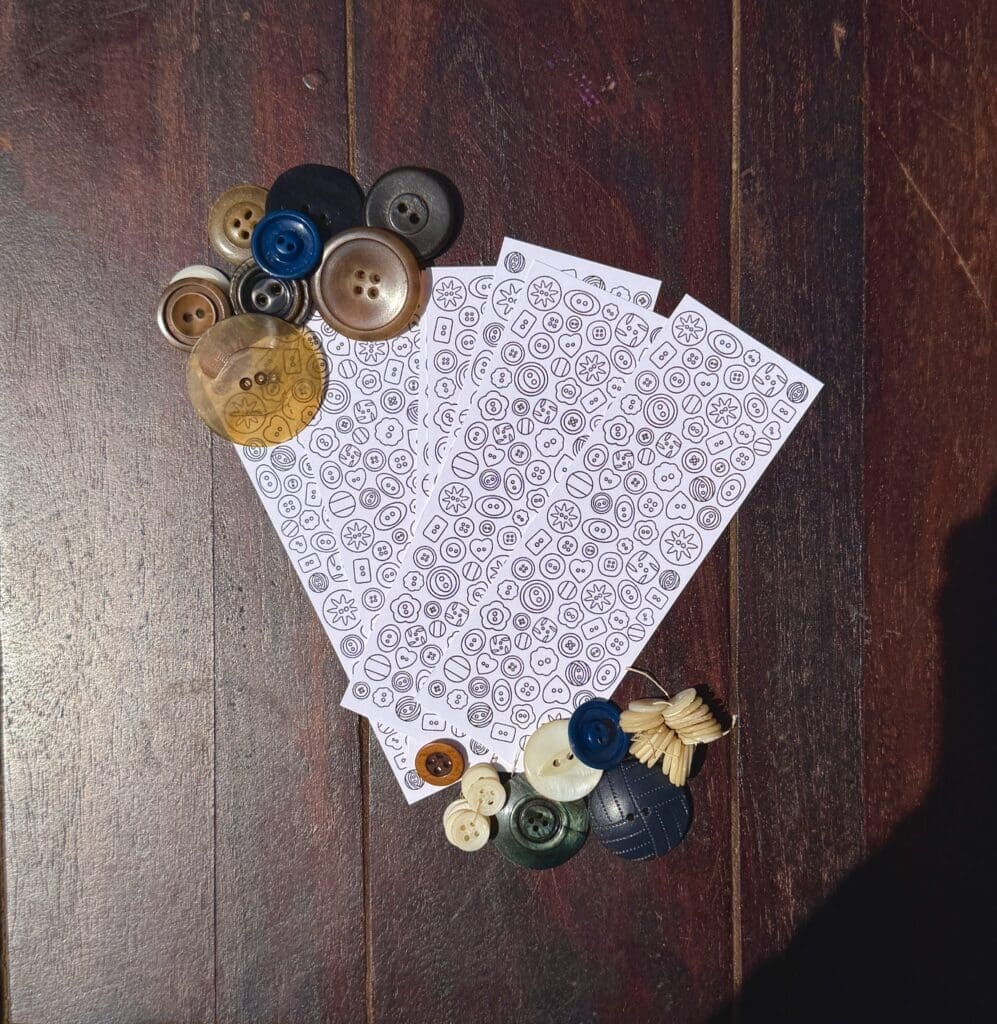 Keepsakes & Collections: A Cute & Simple Coloring Book and matching bookmarks.