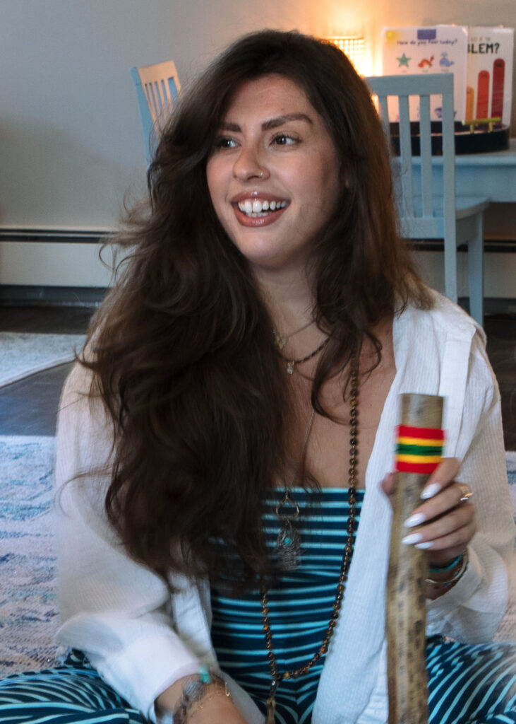 Woman smiling for small business photoshoot in Medway, Massachusetts.