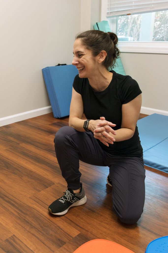 Jenna Raheb of Raheb Physical Therapy during brand photo session with Emma Lula Creative.