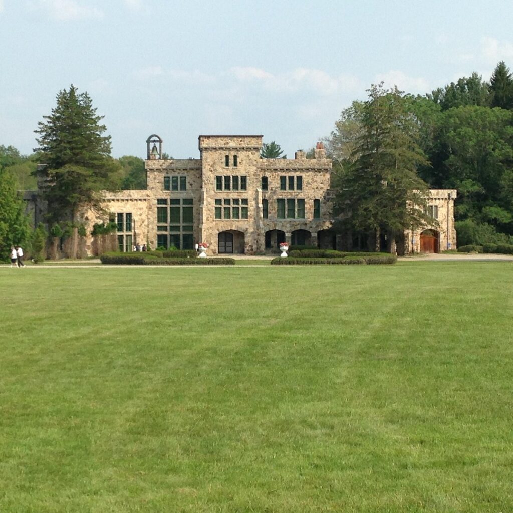 ames mansion at borderland state park in easton massachsuetts